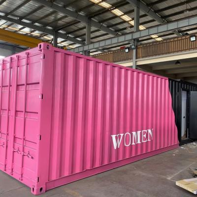 China Modern mobile modular container toilet prefab toilet portable shipping container public bathroom for sale for sale