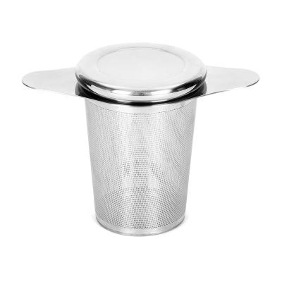 China Sustainable Double Handle Stainless Steel Tea Strainer Mesh Tea Infuser For Provide Free Sample for sale