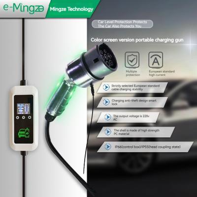 China Adjustable Portable Ev Charger 1 Phase Electric Vehicle Car Charger Fast Charging Station for sale