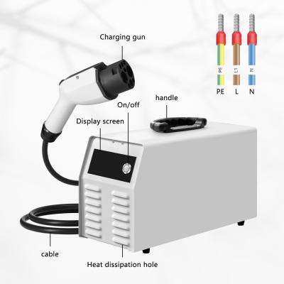 China E-Mingze High Quality 7KW Portable DC GBT Fast Charger New Condition EV Charging Station Household Use Electric Charging Station for sale