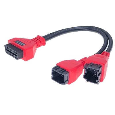 China Tesla Car Fitment 12 8 Programming Cable Connector for Autel DS808 Maxisys Main Test Cable 12 Variable 117 Cable Adaptor for sale