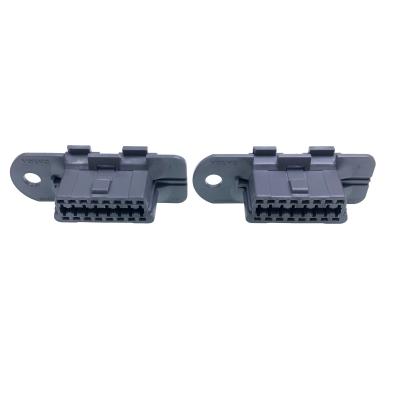 China Nickel/Golden plating 24v OBDII 16 pin female connector for Volvo OBD2 female for sale