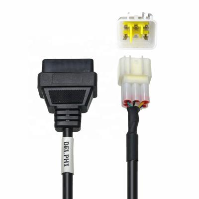 China Delorean Car Fitment OBD2 Motorcycle Adapter 6P For Plug Cable And Diagnostic Tools for sale