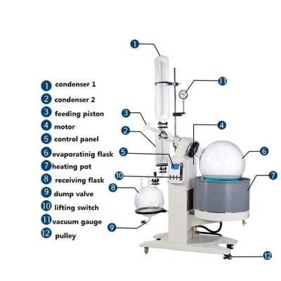 China 50L Vacuum Rotary Evaporator with Easy-to-Operate Soxhlet Extractor Dependable Distillation Equipment for sale