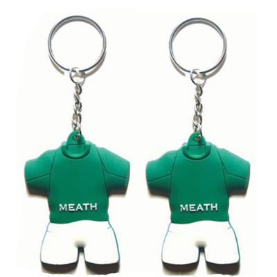 China New 2023 Eco-Friendly Promotional Soccer Football Keychains Business Gift Ideas PVC Key Chain Personalized PVC Keychain for sale