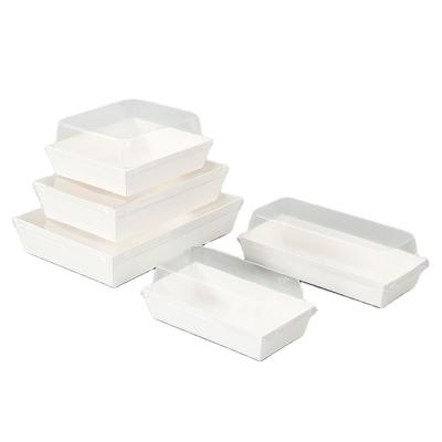 China Alimentos reciclables Cajas Kraft para llevar en bulto Contenedores para llevar Kraft papel personalizado en venta