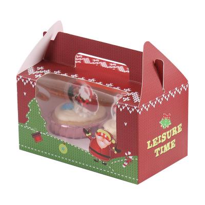 China Customized Printed Holiday Bakery Boxes For Christmas Cupcake Pastry for sale