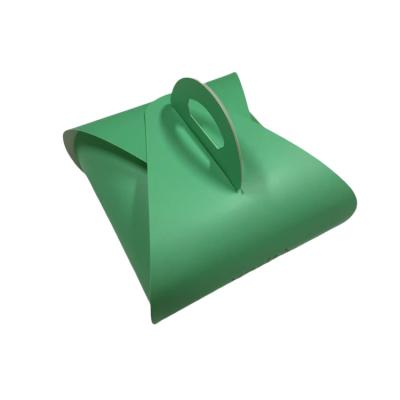 China Customized Logo Cake Box  Foldable Cardboard Packaging with Handle  Eco-Friendly & Durable Design for sale