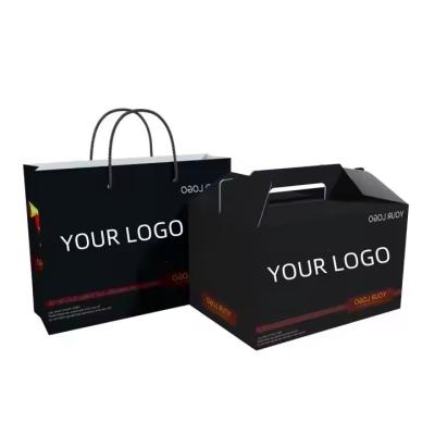 China Wholesale Custom Logo-Printed Packaging: Fried Chicken Boxes, French Fries & Lunch Boxes for Fast Food Delivery for sale