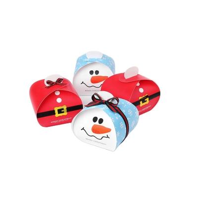 China Papel Kraft revestido individualmente Pequenas Caixas de presentes de Cupcake Festival Embalagens de alimentos personalizadas de Natal Santa à venda