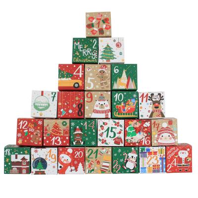 China Regalo reciclável Jornal Calendário de Natal Caixa de contagem regressiva com alças à venda