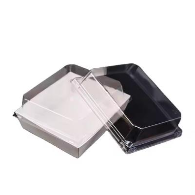 China Großhandels-Kustom-Transparent Cover Kraftpapier-Fastfood-Boxen -- Sandwich, Burger und Kuchen mitzunehmen zu verkaufen