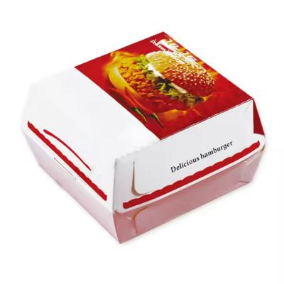 China Custom Printed Burger Boxes | Biodegradable Takeaway Food Packaging | Eco-Friendly Disposable Burger Containers for sale
