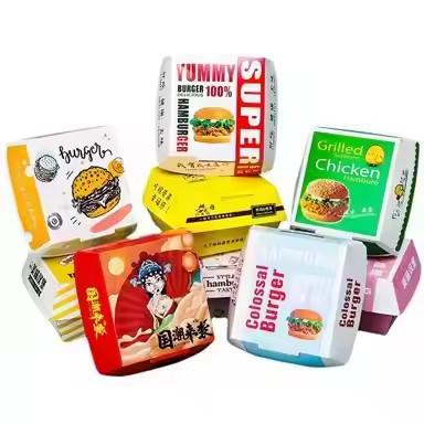 China Großhandel maßgeschneidert: Umweltschonende und recycelbare Kraftpapierburgerkisten für Fastfood zu günstigen Preisen zu verkaufen