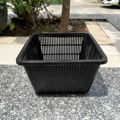 China Good Strong Quality Sell Well Factory Plastic Pots Square 9Inch Basket Eco Hydroponic Net Pots for sale