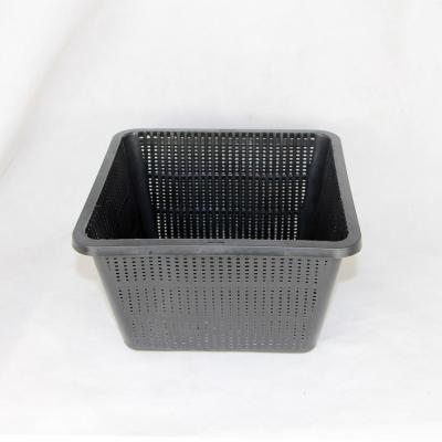 China Mesh Pot Square Hydroponics Growing Basket Soilless Strong HOT Plant Cultivation Flower Mesh Cup Net Orchid Slotted Pot For Greenhouse for sale