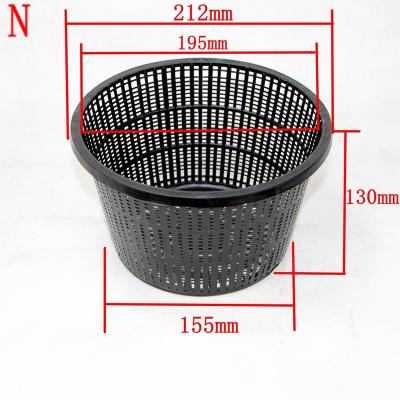 China Plastic Mesh Hydroponic Net Pots 8 Inch Strong Agriculture Baskets for sale