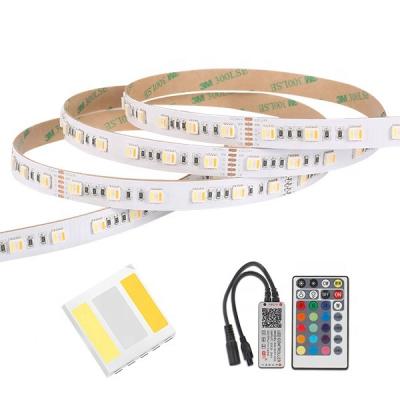 China RGBWWCW LED Indoor/Outdoor SMD 5050 LED Strip Lights Strip RGBWW 5 in 1 DC12V LED Ribbon RGBCCT Colorful Lights RGBW Strip for sale