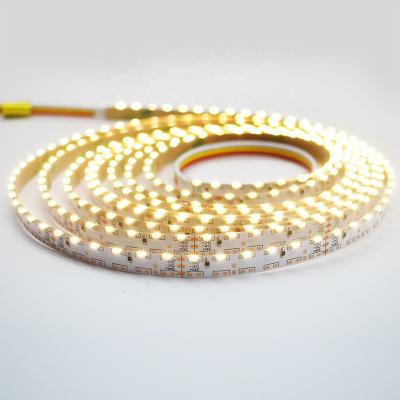 China Warehouse 8mm 12v 24v 3014 smd 335 side emitting CCT 120/240leds dreamy color led strip for sale