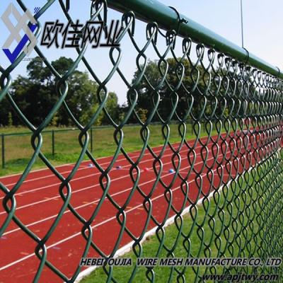 China Easily Assembled Heavy Duty Galvanized Black Hot Dipped Galvanized Chain Link Fence For Sale for sale