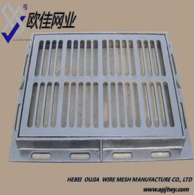 China Plain Weave Galvanized Steel Ductile Iron Water Drain Gutter Grating For Track for sale