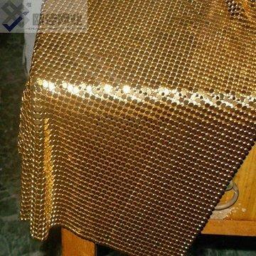 China Plain Weave Factory Supply Metal Textile Used For To Decorate /Decorative Metal Cloth Inner Mesh for sale