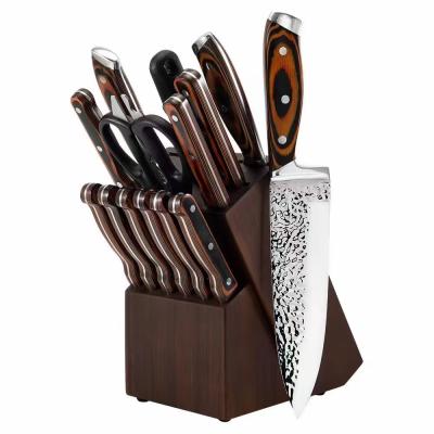 China Viable Professional Special Design Wooden Handle Kitchen Knife Set for sale