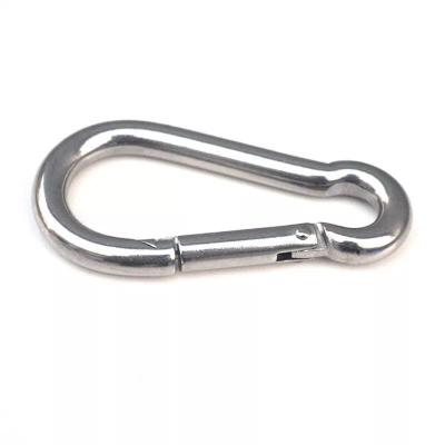 China Heavy Industry Heavy Industry Galvanized Instant Spring Hook Carabiner Spring Wire Door Snap Double Hooks Key Chain Buckle Tool for sale