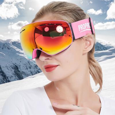 China Lowest price google vision wholesale wholesale OEM snowboard square luxury luminous wide ski for sale