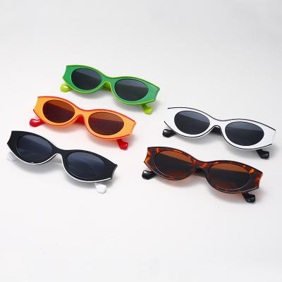 China Newest Men's Sunglasses Fashion Retro Small Oval Sunglasses Shades Sunglasses Small Frame Custom Plastic Sunshades for sale