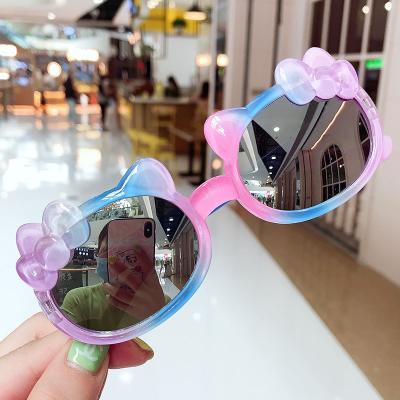 China Wholesale Custom Fashion Sun Glasses Design Kids Sunglasses Round Sun Eyewear Cartoon Color Kids High Quality Sun Glasses for sale