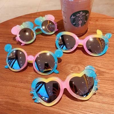 China Fashion sunglasses wholesale custom cartoon round color fashionable baby sunglasses child sunglasses round sunglasses UV400 for sale