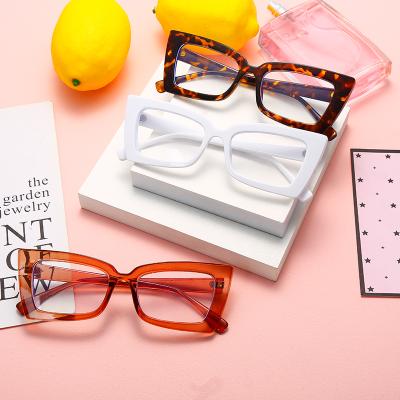 China Cat Eye Optical Glasses Designer New Blue Light Blocking Optical Lenses Fit Clear Acetate Lenses for sale