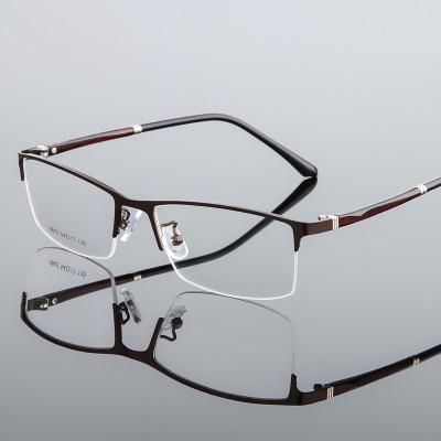 China Ultralight Rim Quality Optical Glasses Frame Men Business Metal Glass Optical Glasses Full Frame Eyeglasses for sale