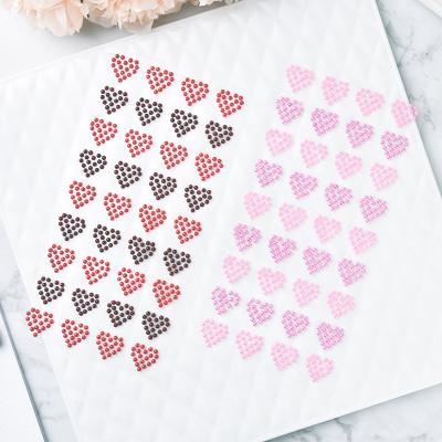 China Professional scrapbooking sticker maker diamond sticker valentines heart pearl sticker for sale