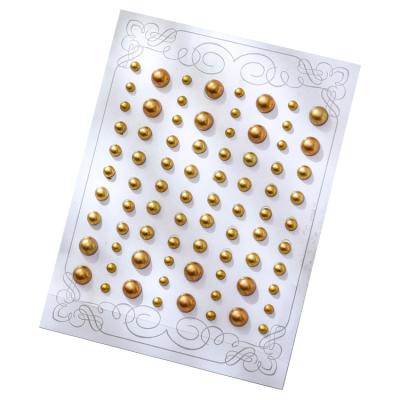 China Rhinestone Metallic Sticker Gold Adhesive Crystal Sticker for Scrapbook to DIY for sale