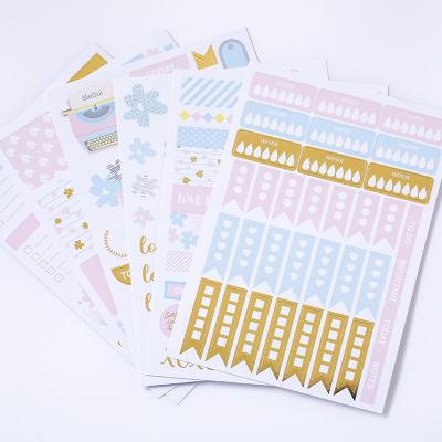 China Low MOQ Removable / Non-Toxic DIY Customized Kids Paper Planner Stickers For Scrapbooking for sale