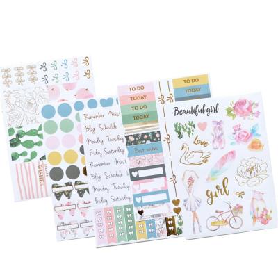 China Removable / Non-Toxic Month Daily Weekly Planner Stickers With Foil / Decorative Scrapbook for sale