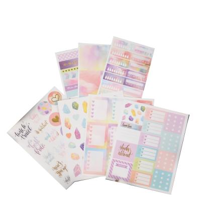 China Decorative Daily Planner Sticker Journal Sticker Teacher Planner Sticker Weekly Sheets Foil Scrapbook Custom Stickers for sale