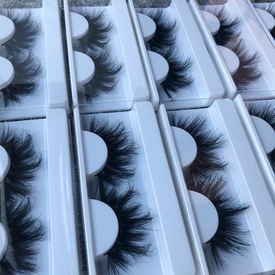 China 25-30 Mink 25MM Fluffy Eyelashes Wholesale Magnetic Box Packing Missom Mini Trolley Case Periods False Eyelashes Natural for sale