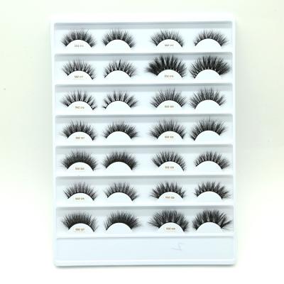 China Wholesale Different Natural Soft Synthetic Mink Eye Lashes Natural 3d Faux Silk Eyelashes for sale