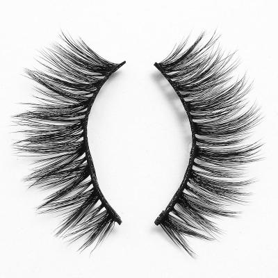 China 5d Faux Soft Natural Soft Mink Silk Lash Volume Synthetic Lash Full Strip Eyelashes for sale