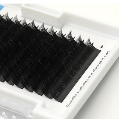 China super slim & Premium Easy Fanning False Mink Eyelash Soft Strip Volume Extensions for sale