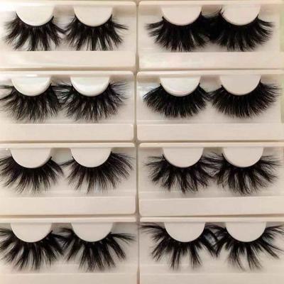 China Private Label 25mm Natural Soft Cruelty Free 3d Eyelashes Mink Eyelash Wholesale Real Mink Lashes Hand Made Natural Soft 100% Mink Free 3d Eyelashes for sale