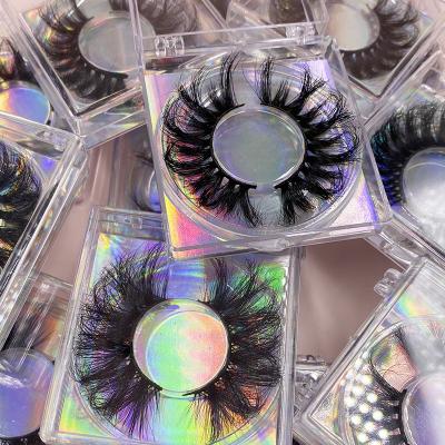 China Wholesale Mink Lashes Individual Eshinee 25mm Natural Soft Eyelashes Package Box Private Label Eyelashes for sale