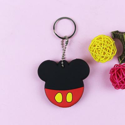 China Cute Cartoon Key Chain Micky Keychain PVC Holder Key Ring Key Cover Home and Shopping for sale