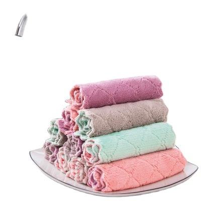 China Viable Cheap Cleaning Dish Cloth Wash Kitchen Dish Towels Kitchen Flour Cloth Custom Towels for sale