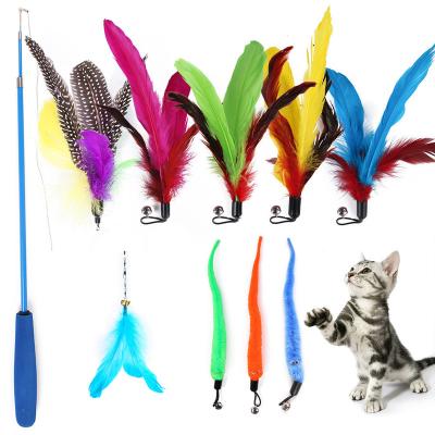 China A viable gift bag of cat toys tease cat with a set of 10 pieces of custom cat toys support for sale