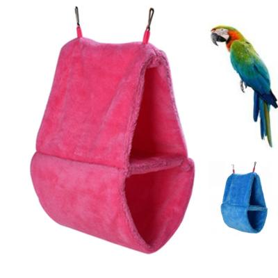 China Viable Double Bird Hammock With Extra Large Space Hanging Totoro Hedgehog Pet Tunnel Hammock Birds Nest Wholesale for sale