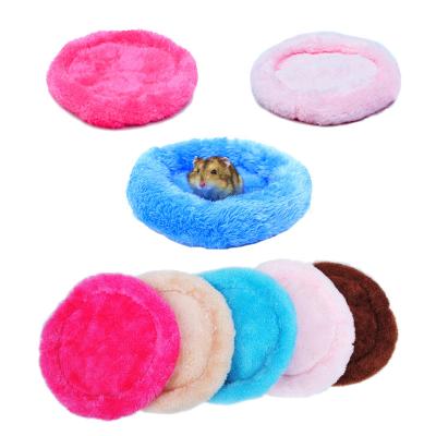 China Arctic Hamster Heating Cat Accessories Hedgeho Pet Hamster Velvet Guinea Pig Hamster Bed Cushion 7 Colors Nest Mat Warm Soft for sale